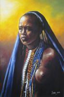 Expectation - Acrylic On Canvas Paintings - By Isaac Opoku Badu, Fine Art Painting Artist