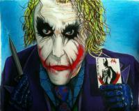 Joker Which Do You Choose - Colored Pencil Drawings - By Carl Parker, Realist Drawing Artist