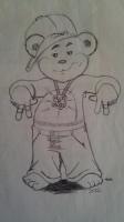 Homebear - Pencil And Marker Drawings - By Damore West, Urban Drawing Artist