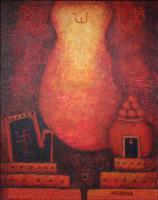 Ganesha - Acrylic On Canvas Paintings - By Arunima Kapoor, Symbolic Expressionism Painting Artist
