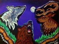 Within The Land - Acrylic Paint On Canvas Paintings - By Steve Trudeau, Ojibwa Art Painting Artist