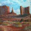 The Monuments - Acrylic Paintings - By John Wise, Western Scenes Painting Artist