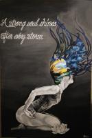 Strong Soul - Acrylic Painting On Canvas Paintings - By Janice Park, Mood Painting Artist