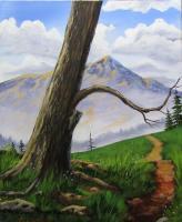 Morning Walk - Acrylic Paintings - By Jay Moncrief, Landscape Painting Artist