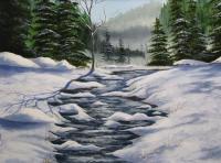High In The Mountains - Acrylic Paintings - By Jay Moncrief, Acrylic Painting Artist