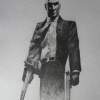 Hitman Stand - Pencil Drawings - By Quinton Meyer, Potrait Drawing Artist
