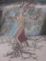 Trials And Tribulations - Pencil Chalk Pastel Drawings - By Darlene B, Surreal Drawing Artist