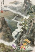 Commanding The Magnificent View - Ink Chinese Color Paintings - By Wong Tsz Mei, Chinese Painting Painting Artist