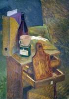 Still-Life - Still-Life With Open Drawers - Oil