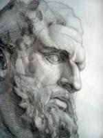 Zeus - Pensil Drawings - By Inga Karelina, Realism Drawing Artist