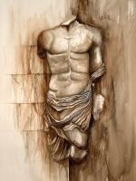 Zeus - Watercolor Paintings - By Manuel Gonzales, Classical Painting Artist