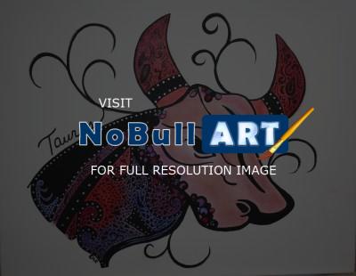Animorph - Taurus - Acrylicoil On Canvas