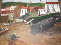 Old Scarborough Sands - Acrylic Paintings - By Granpop Granny Marsay, Painted From Photo Painting Artist