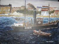 Scarborough Fishing - Oil Paintings - By Granpop Granny Marsay, Painted And Enhanced From Phot Painting Artist