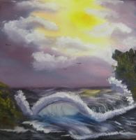 Rolling In The Deep - Oil Paints Paintings - By Roryleigh Tyree, Paintings Painting Artist