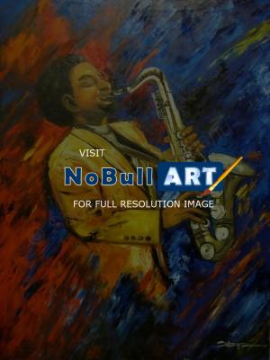 Original - Color Of Jazz - Oil On Canvas