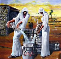 Midianite Women - Acrylic On Canvas Paintings - By John Lane, Realism Painting Artist