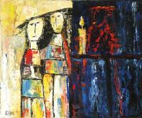 Elin Bogomolnik Gallery - Night Spirit Oil Painting Bogomolnik - Oil Painting On Canvas