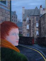 People - Edinborough - Oil On Canvas