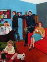 Parenting In The Sixties - Oil On Canvas Paintings - By Cecil Williams, Realism Painting Artist