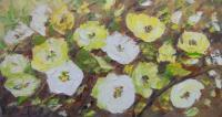 Flowers - Leaves And Flowers - Oil On Canvas