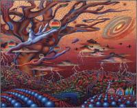 Valley Of The Mind - Acrylic Painting Paintings - By Jeff Hopp, Visionary Painting Artist