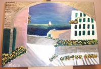 Riviera - Oil On Canvas Printmaking - By Lidia Coppa, Capture Of Time Printmaking Artist