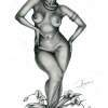 Madame Lele - Graphite O Paper Drawings - By Jorge Namerow, Nude Figure Drawing Artist