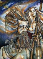 Jjnamerow - The Man Of La Mancha By J Namerow - Water Colors