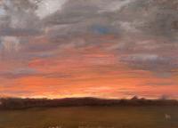 Sunset Tunarp - Oil On Panel Paintings - By Zacheriah Kramer, Realism Plein Air Painting Artist