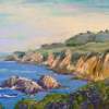 Garrapata - Pastel Paintings - By Lisa Couper, Impressionism Painting Artist