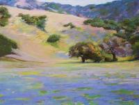 California Lupine - Pastel Paintings - By Lisa Couper, Impressionism Painting Artist
