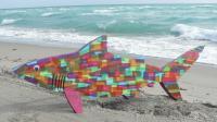 Papier Mache Shark - Papier Mache Sculptures - By Divitto Kelly, Papier Mache Sculpture Artist