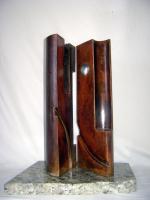 Relic Series Opposing Views - Steel Sculptures - By Donald Mee, Abstract Sculpture Artist