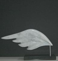 Wing - Marble Sculptures - By Jef Geerts, Abstract Sculpture Artist