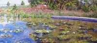 Water Lilies - Oil On Linen Panel Paintings - By Olga Gorbacheva, Impressionism Painting Artist