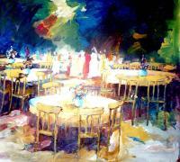 Wedding Party - Acrylic Paintings - By Alshaikh Aldaw, Impressionist Painting Artist