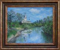Russian Church - Acrylic Paintings - By Anna Senko, Realism Painting Artist