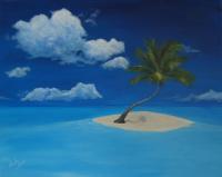 Dreaming Of Hawaii - Acrylic Paintings - By Anna Senko, Realism Painting Artist