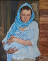 Motherhood - Acrylic Paintings - By Anna Senko, Realism Painting Artist