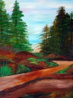 Road To Somewhere - Acrylic Paintings - By Donald Penwell, Acrylic Painting Artist