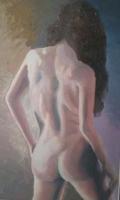 Standing Nude - Oil Paintings - By Johan Smit, Realism Painting Artist