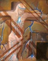 Crucifiction Of Anger - Oil Paintings - By Johan Smit, Abstract Painting Artist