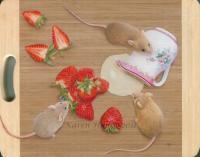 Strawberries And Cream - Coloured Pencils And Pan Paste Drawings - By Karen Hull, Realism Drawing Artist