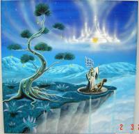 Transformaton Of The Tree Of Lfe - Acryllic Paintings - By Tolga Ozkan, Visionary Painting Artist