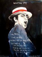 Whipping Boy - Ink On Paper Paintings - By Walter Vermeulen, Music-Inspired Art Painting Artist