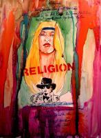 Religion - Ink On Paper Paintings - By Walter Vermeulen, Music-Inspired Art Painting Artist