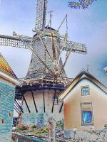 Windmill In Hattem - Digital Photography - By Yvette Efteland, Realistic Photography Artist