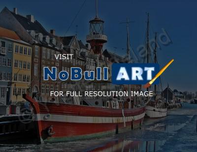 Northern Lights - Nyhavn Copenhagen - Digital