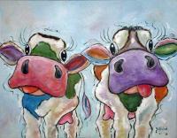 Crazy About Cows - Love At First Sight - Acrylics